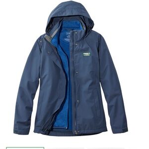 L.L. Bean Black Fleece 3-in-1 Jacket
